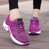 Large size women's shoes sports shoes summer running shoes fashion air cushion fly-woven shoes hollow fly-woven breathable mesh shoes