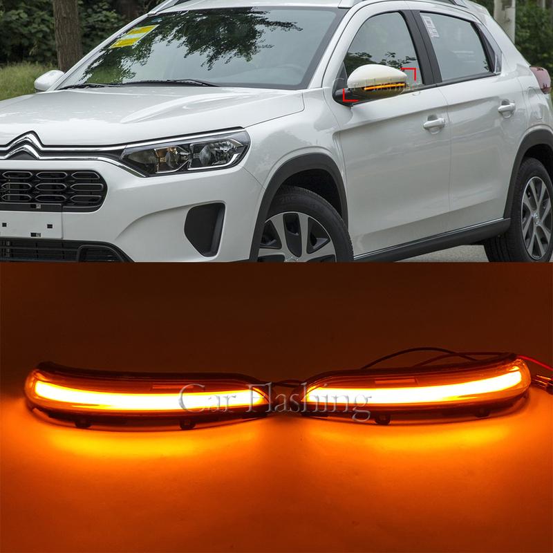 Dynamic Turn Signal Blinker Side Mirror Indicator Light Lamp for Peugeot 208 2008 12-22 Citroen C3 MK3 C4 Cactus Opel Corsa F
