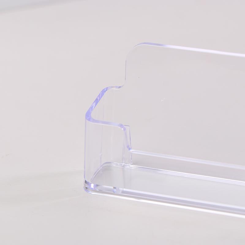 1Pc Clear Desk Shelf Box Storage Display Stand Acrylic Plastic Transparent Desktop Bussiness Card Holder Place Card Holder