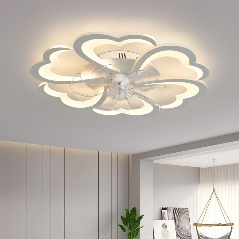 Modern Acrylic LED Ceiling Fan with Lights and Remote Control