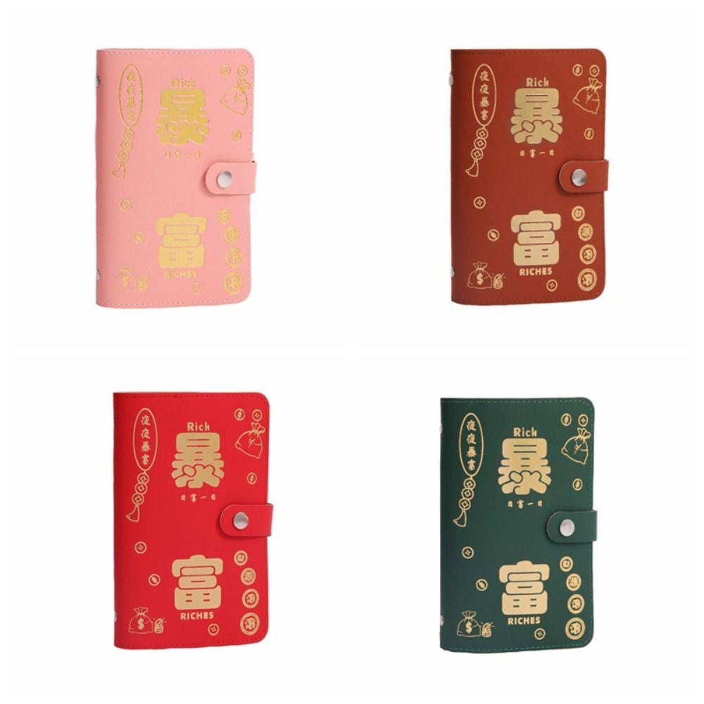 Refillable Budget Binder PU Leather Planner Organizer Easy To Use Account Book  New Year's Gift