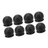 8Pcs Truck Tow Ball Cover 50mm Strong Protection Soft Rugged Trailer Hitch Ball Cover for RV Caravan Black