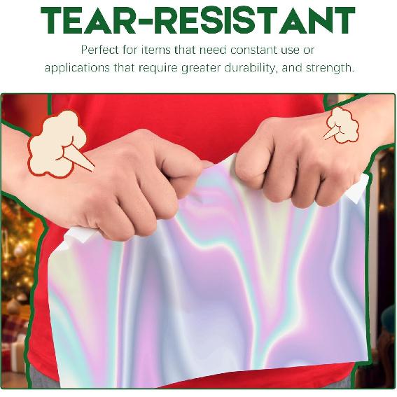 30 листов Премиальная голографическая самоклеящаяся бумага для струйного принтера, 8,5x11" Голографическая бумага для принтера, водостойкая, быстро сохнет, яркая