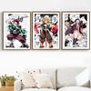 Demon Slayer Japan Movie Anime Posters Canvas Painting Tanjirou Inosuke Comics Wall Art Kids Bedroom Home Decoration