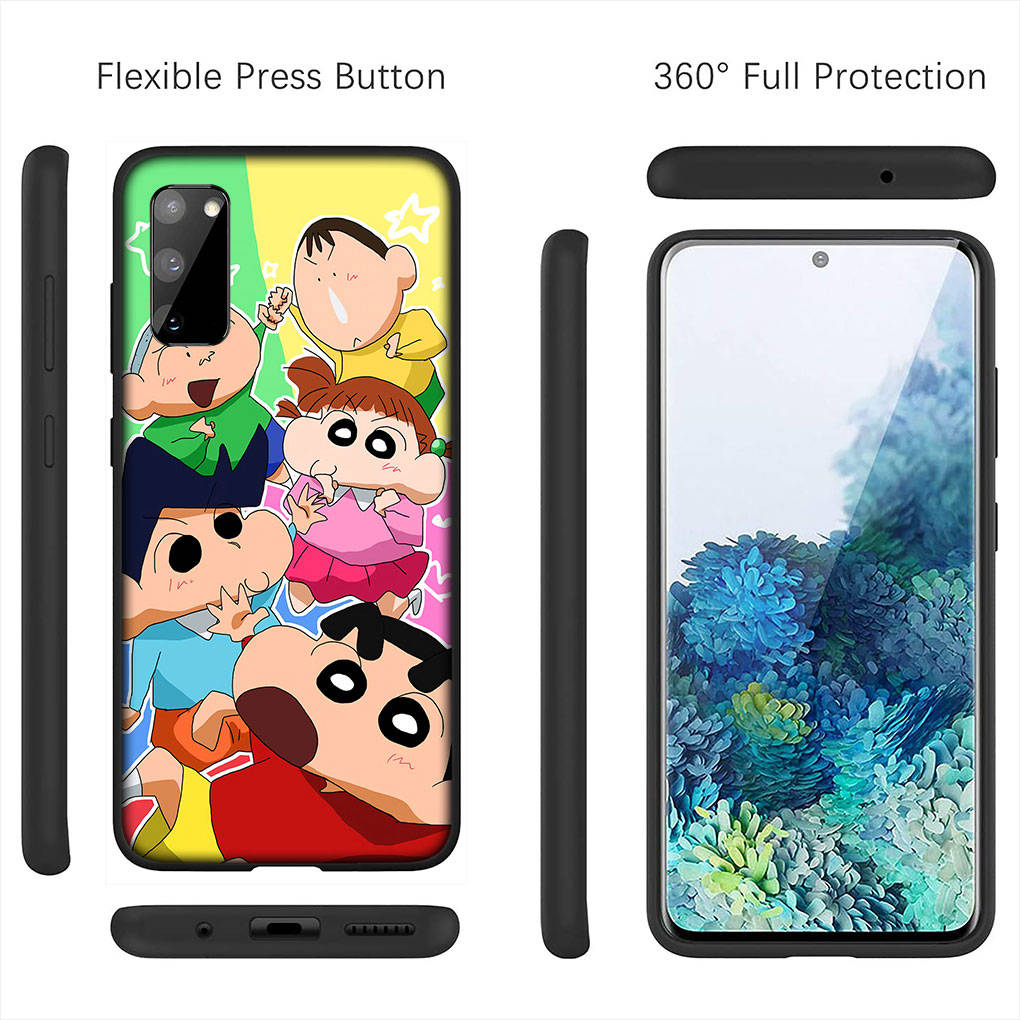 Чехол для iPhone 16 15 Xiaomi Redmi Note 14 13 12 11 Pro Max X 8 16e Samsung Galaxy S25 S24 S23 Moto OPPO Huawei Crayon Shin Chan Shinchan Чехол для телефона