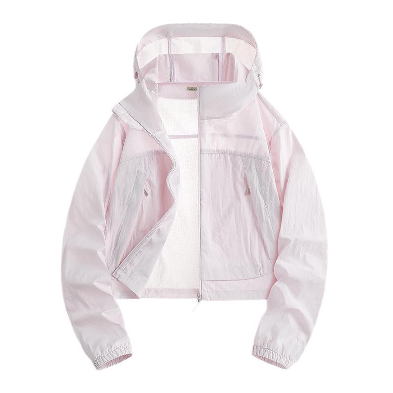 11 New summer sunscreen clothes women's small short sunscreen clothes UPF10 + UV protection simple commuter jacket
