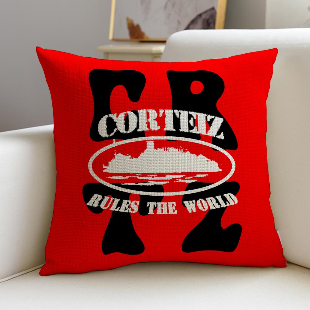 Street CCorteizS Cushion Cover Breathable and skinfriendly linen pillowcase square removable and washable cushion