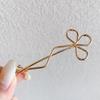 Elegant Sweet Barrettes Hair Side Clip Women Bobby Pin Zinc Zinc Alloy Hairpin Flower Hair Clips Wave