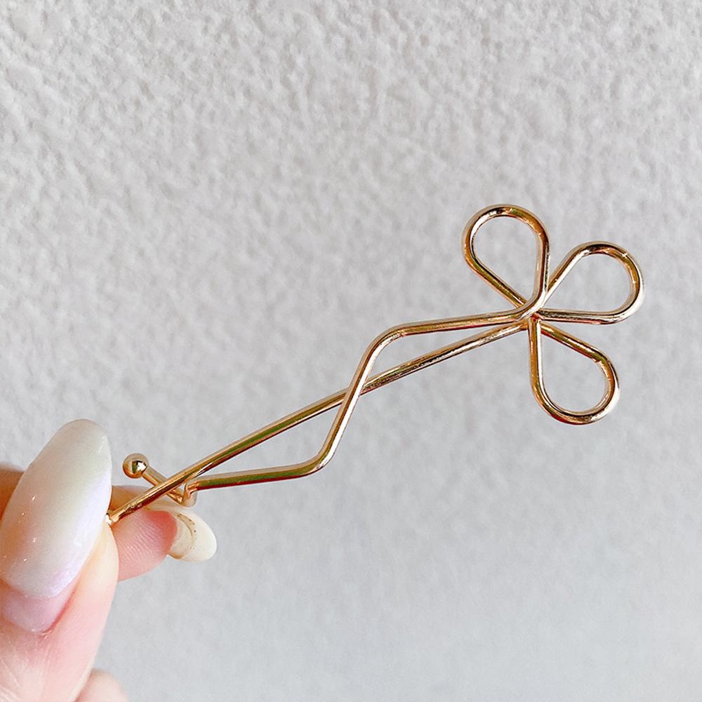 Elegant Sweet Barrettes Hair Side Clip Women Bobby Pin Zinc Zinc Alloy Hairpin Flower Hair Clips Wave