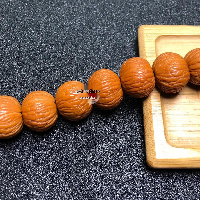 Carved Star-Moon Bodhi Bead Bracelet – DIY Buddhist Rosary for Men & Women