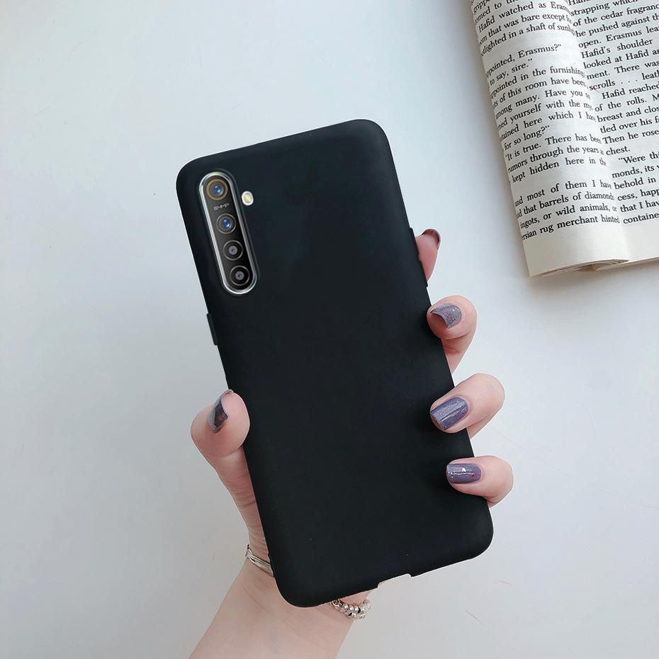 Чехол для OPPO Realme X2 XT Милый Конфетный Цвет Мягкий Силикон ТПУ Матовая Задняя Крышка Для Realme XT X2 X 2 Чехол для Телефона Чехол Бампер
