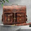 Handmade World Brown Leather Messenger Bags Briefcase Satchel Laptop Bag