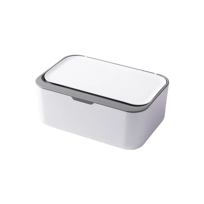 Portable Tissue Storage Box with Lid Dustproof Cover  for Wet Wipes Dispenser Home Office Mask Storage Box Sealed Organizer