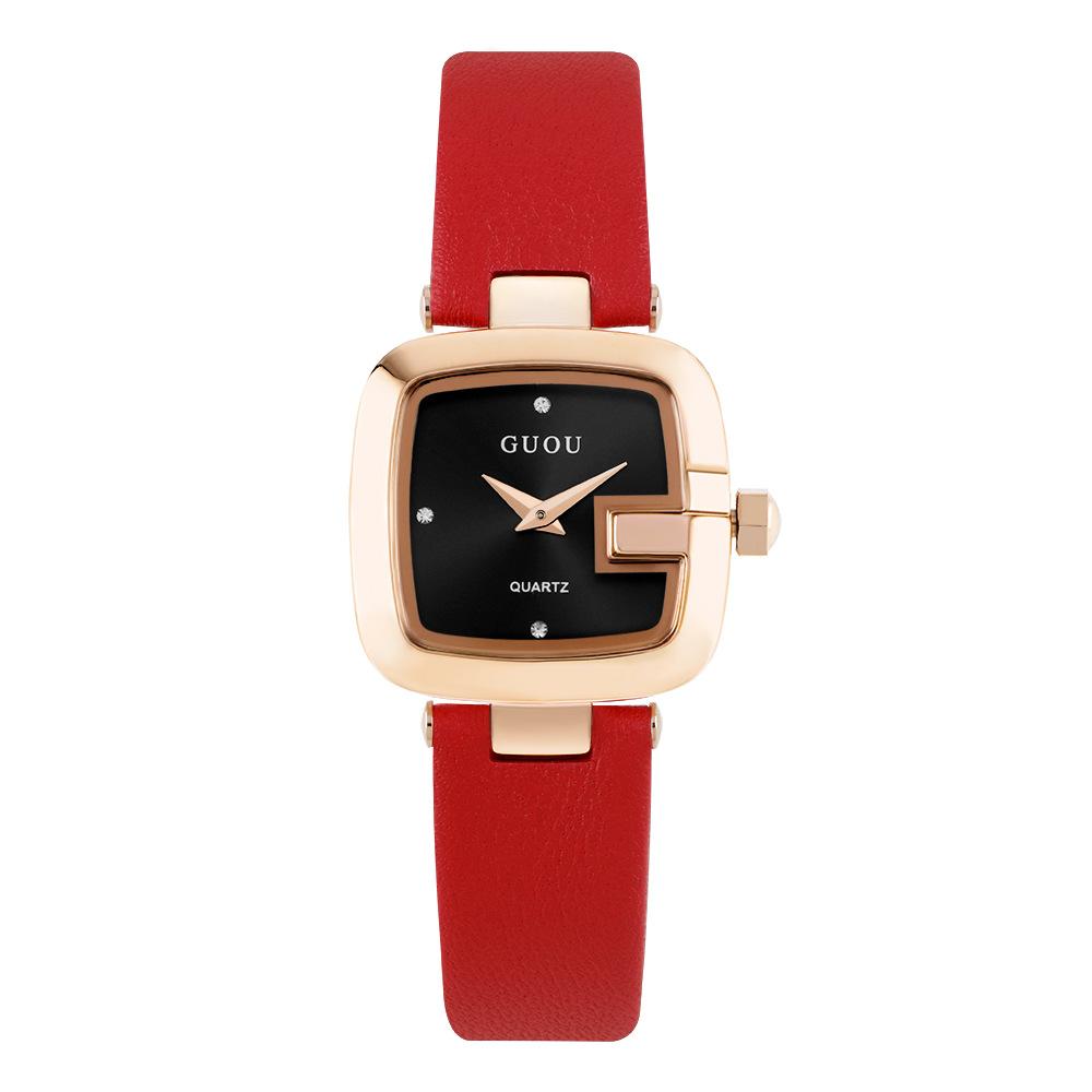 Women's Watch Light Luxury Retro Small Square Watch Women's New Style Simple Temperament Belt Quartz Watch Women