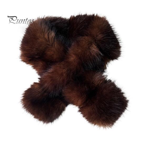Winter Neck Warmer for Women Faux Mink Wrap Scarf Women, Double-Sided Plush Warmer, Warm Gaiter Autumn Thick Fur Collar, Luxury Soft Thickened