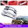 Хромированная накладка на ручку двери автомобиля для Seat Alhambra MK2 7N 2010~ Аксессуары Защитная пленка Стайлинг Наклейки Отделка 2011 2012 2013