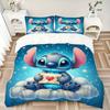 Stitch'S Envelope Adventure Print 3Pcs Bedding Setduvet Cover With 2 Bedropillowcase Home Birthday Gift