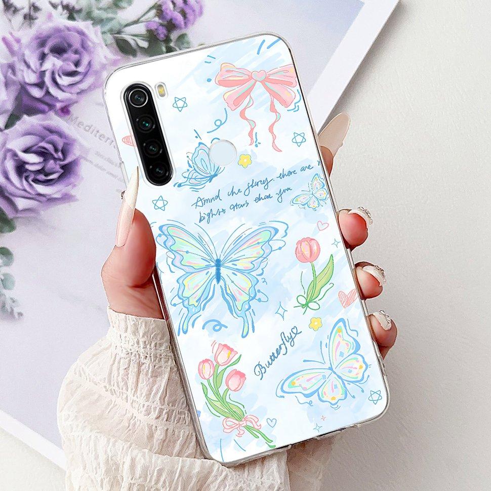6.3" Silicone Case For Xiaomi Redmi Note 8 Soft TPU Cute Patterned Cover Case For Redmi Note 8  Note8 Protective Shell Bumper