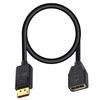 Poyiccot DisplayPort Extension 16K DisplayPort Extension 52Gbps DP Male To Female Cord with HDCP Compatibility for 50cm 2.1 Cable, High-Speed Cable,