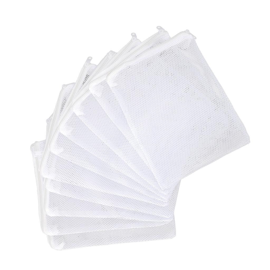 10PCS Aquarium Filter Media Bags Large Mesh Nylon Net Filter Bags with Zipper for Activated Carbon Ceramic Rings