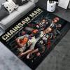 Chainsaw Man Carpet Rug For Living Room Bedroom Home Sofa Decoration Kids Play Nonslip Floor Mat