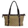 GUCCI 141470 GG pattern canvas Abbey Tote Bag Brown canvas Women Used