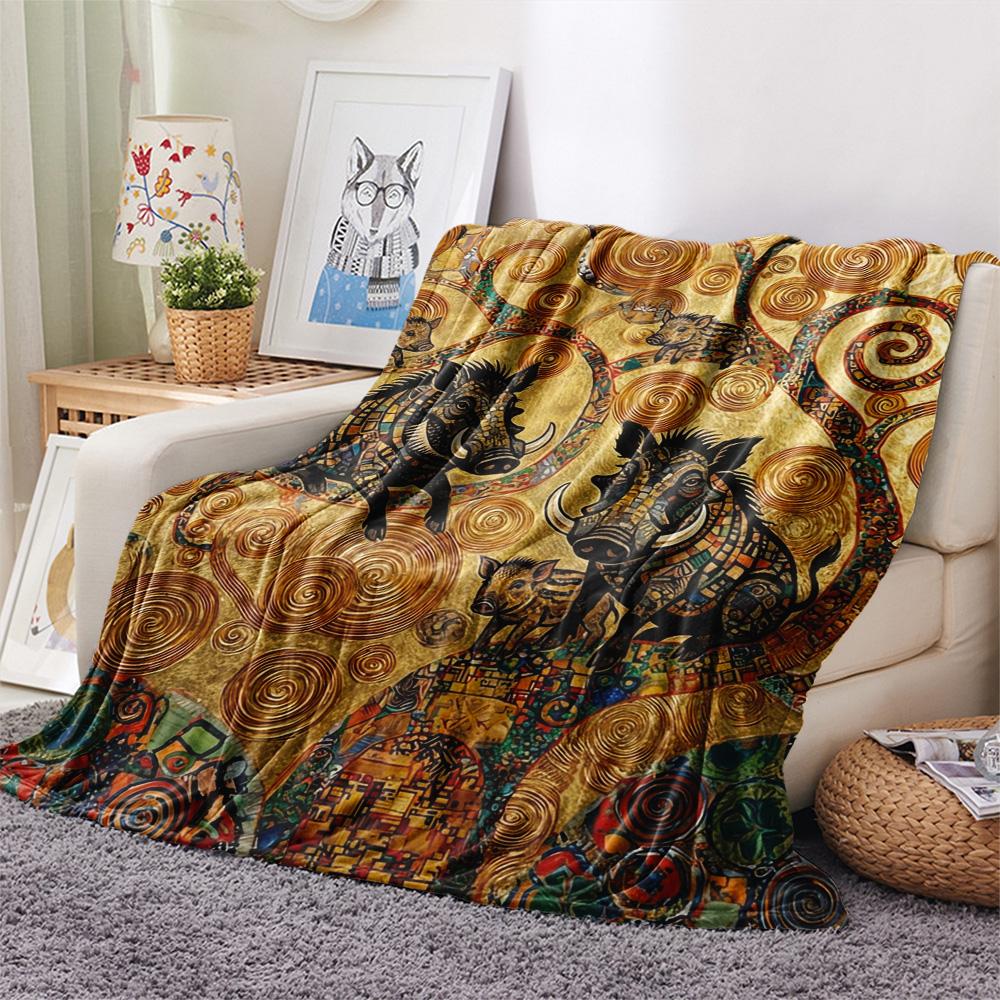 1 шт. Фланелевое одеяло с принтом «Инопланетянин на Земле», Высококачественное, Удобное для всех сезонов, Декор для дома, Тепло и уют, Идеально для Рождественских подарков