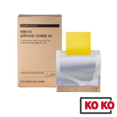 [Эстер Формула] Прямая пленка с глутатионом, 5x 325 мг X 30 листов / отбеливание