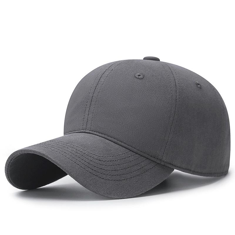 Женская бейсболка однотонная для большой головы, мужская широкополая шляпа от солнца