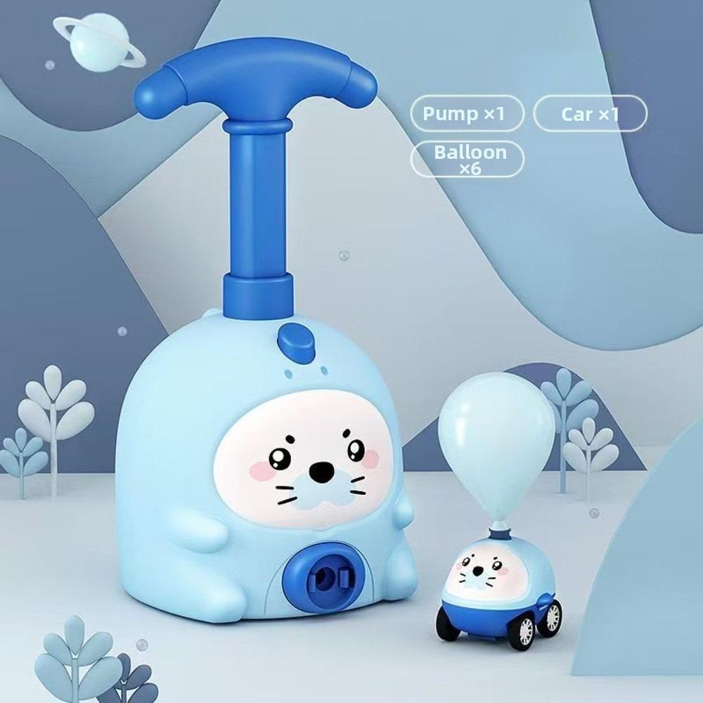 Seal Balloon Launcher Toys Pig Balloon Powered Cars Gifts Balloon Car Toy Parent-child Interaction