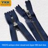 Медный бегунок YKK3YG цвета старого серебра для джинсов, брюк, кожаных сумок - В наличии
