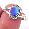 Natural Australian Opal Gemstone 925 Solid Sterling Silver Gift Ring S.10 Q6z80