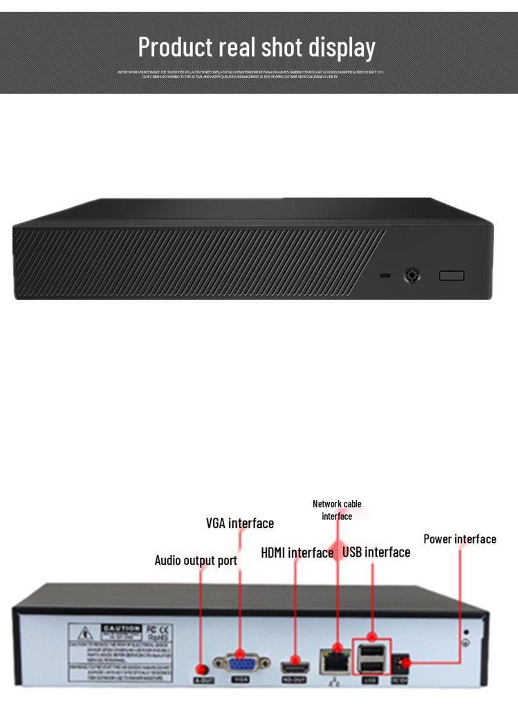 800 NVR HD Network Recorder, H4W Host, 32-Channel Xiongmai Monitoring, K Road 2659, ICSEE, with 16 Hard Drive.