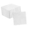 10pcs Plush Puzzle Floor Foam Mat Tiles Fluffy Cuttable Anti Slip Interlocking Carpet Tiles White