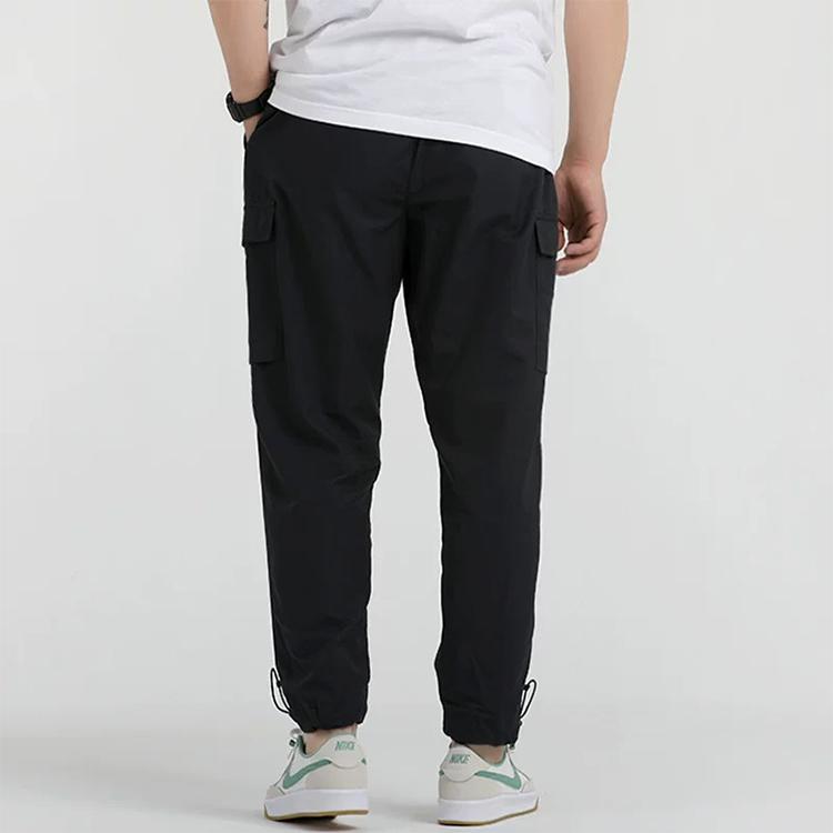 Nike Спортивная одежда Тканые брюки-карго с вышивкой логотипа Мужские брюки черные CU4326-010