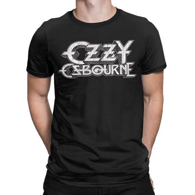 Мужская футболка Ozzy Osbourne Смешные хлопковые футболки с круглым вырезом и коротким рукавом Печать Топы