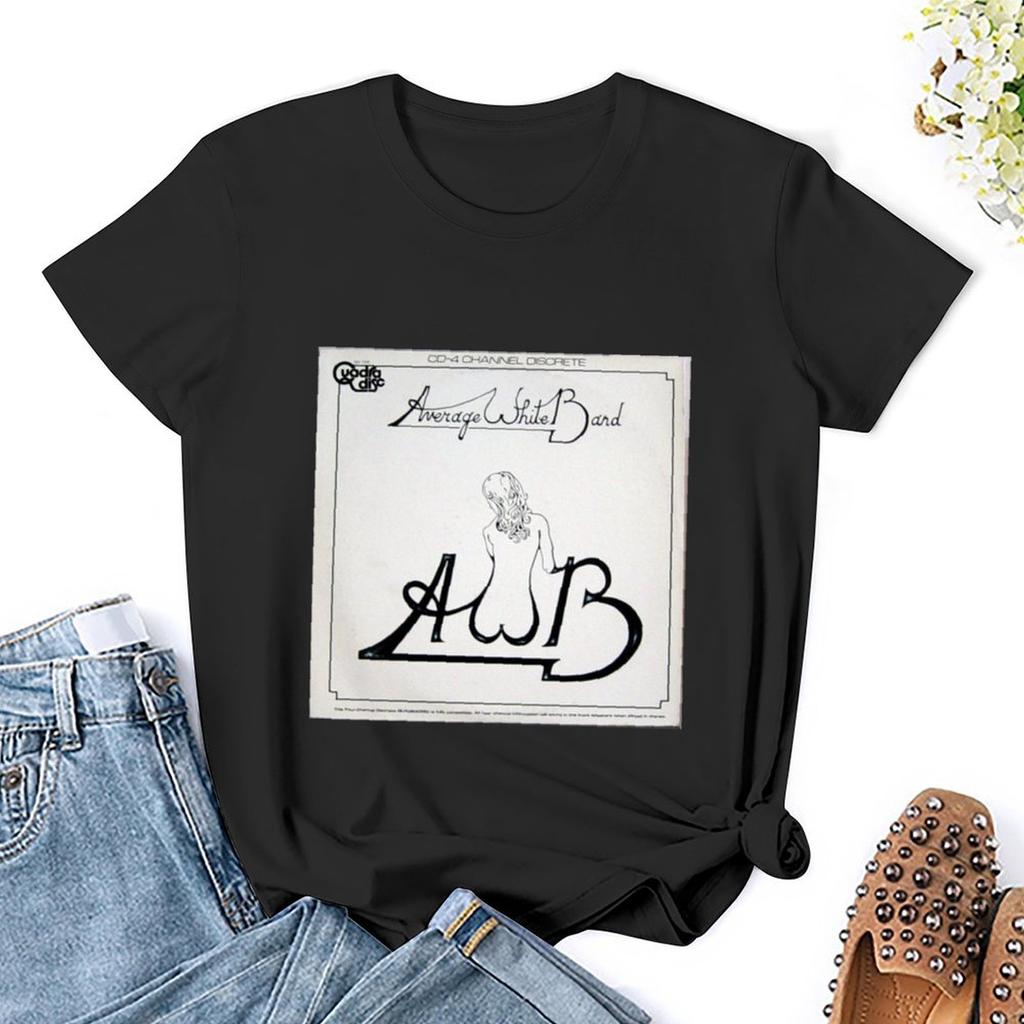 Awb, средняя белая полоса, фанк, соул, футболка 70-х годов Эстетическая одежда Эстетическая одежда Футболка в стиле вестерн платье для женщин