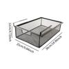 Wire Mesh Storage Basket Organizer Home Decoration Hanging Pullout Drawer for Dining Room Counter Bedroom Under Desk Pantry