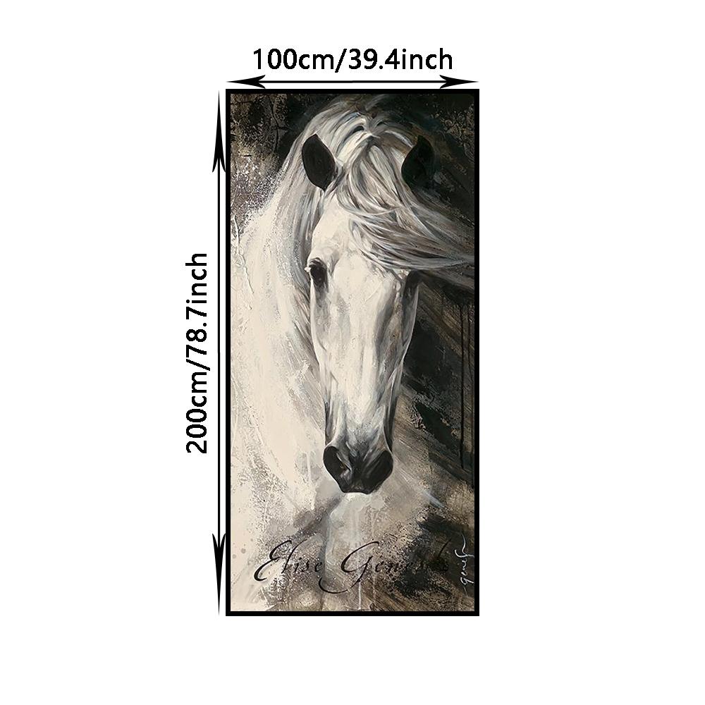 Животное Лошадь Украшение Картина Аннотация Простой Стиль Холст Плакат Гостиная Стены Искусства Фрески для Современного Домашнего Декора Эстетика