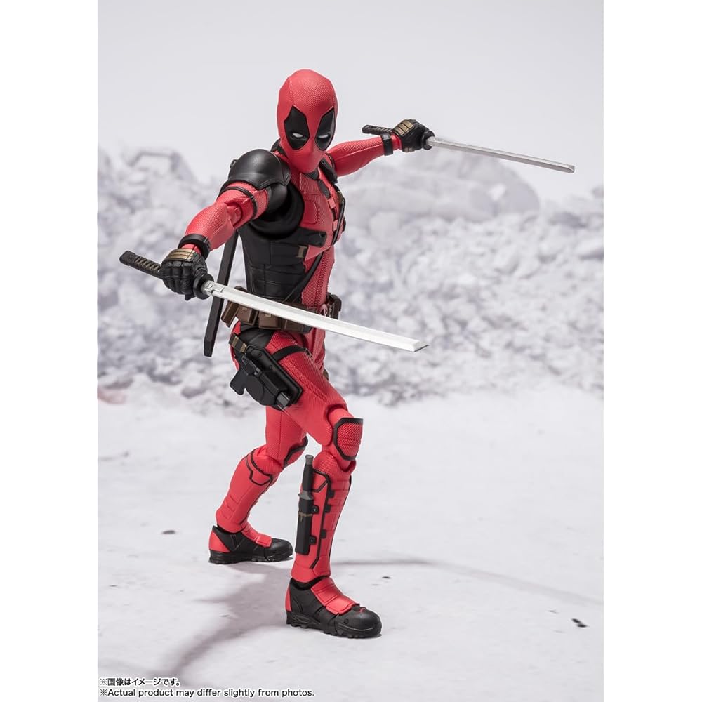 НАРОДЫ ТАМАШИИ SH. Фигурки Figuarts Дэдпул и Росомаха, 155 мм, ПВХ, АБС, Окрашенные, Подвижные, Коллекционные