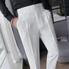 Spring Men's Suit Pants Fashion Business Casual Slim Dress Pants Men's Street Wear Social Formal Pantalon Clothing