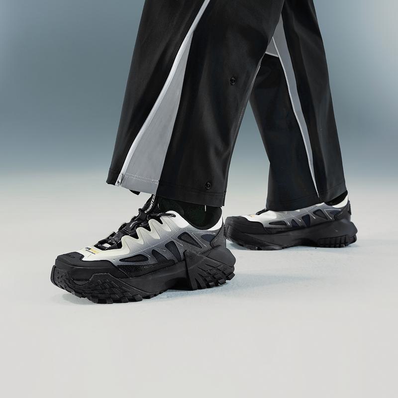 Li Ning CF Su Lin Chuan Удобная универсальная нескользящая износостойкая функциональная обувь с низким верхом для отдыха на открытом воздухе унисекс черный белый AHCU058-1