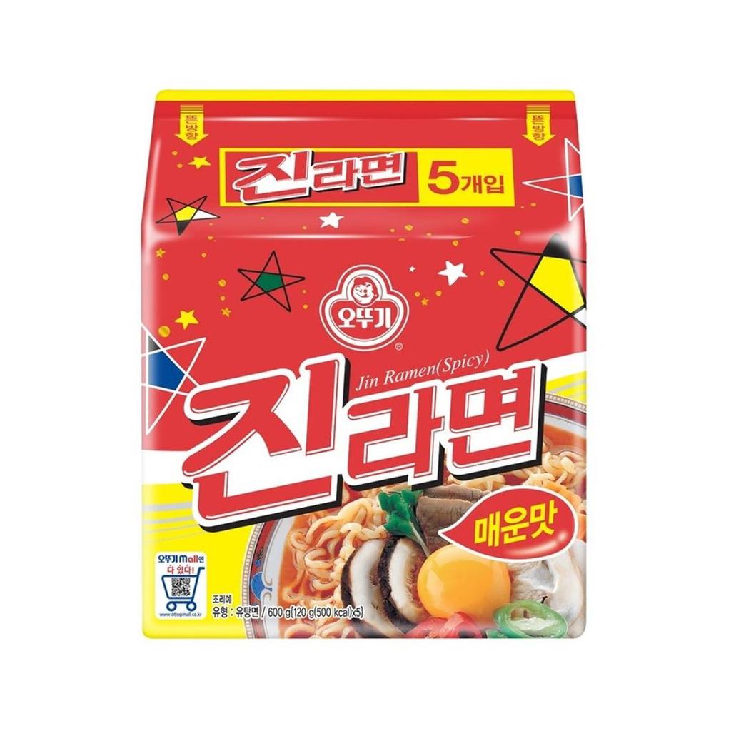 Ottogi Ottogi Jin Ramen Spicy Flavor BTS Выбор Джина и набор кукол BTS