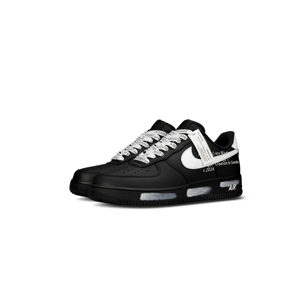 Nike Nike Air Force 1 Нескользящие Устойчивые к истиранию Низкие Скейтбордические кроссовки Унисекс Черный Белый CW2288-001(Команда333-)