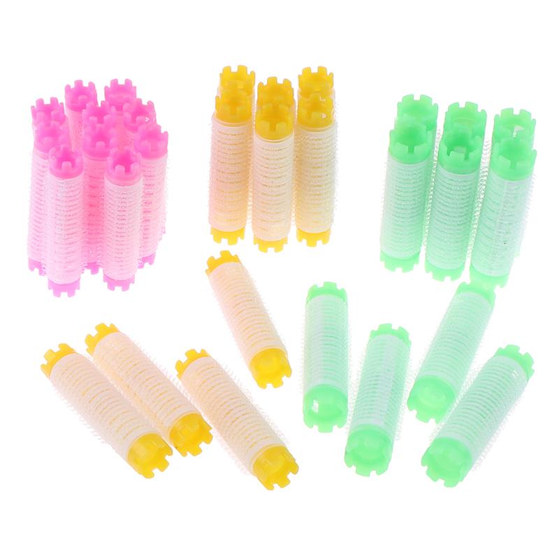 10 шт., набор пушистых бигуди для корней волос, набор стержней для химической завивки, бигуди с воздушной бахромой и челкой