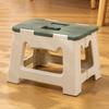 Folding Step Stool with Portable Handle Stable Great Load Bearing Collapsible Kids Kitchen Bathroom Camping Stall Owner Rest Stool Fishing Stool