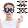 Смешная 3D маска для сна с открытыми глазами, наглазник, 3D пародийный стереоскопический наглазник для сна, мягкая дорожная повязка, креативный наглазник, средство для сна