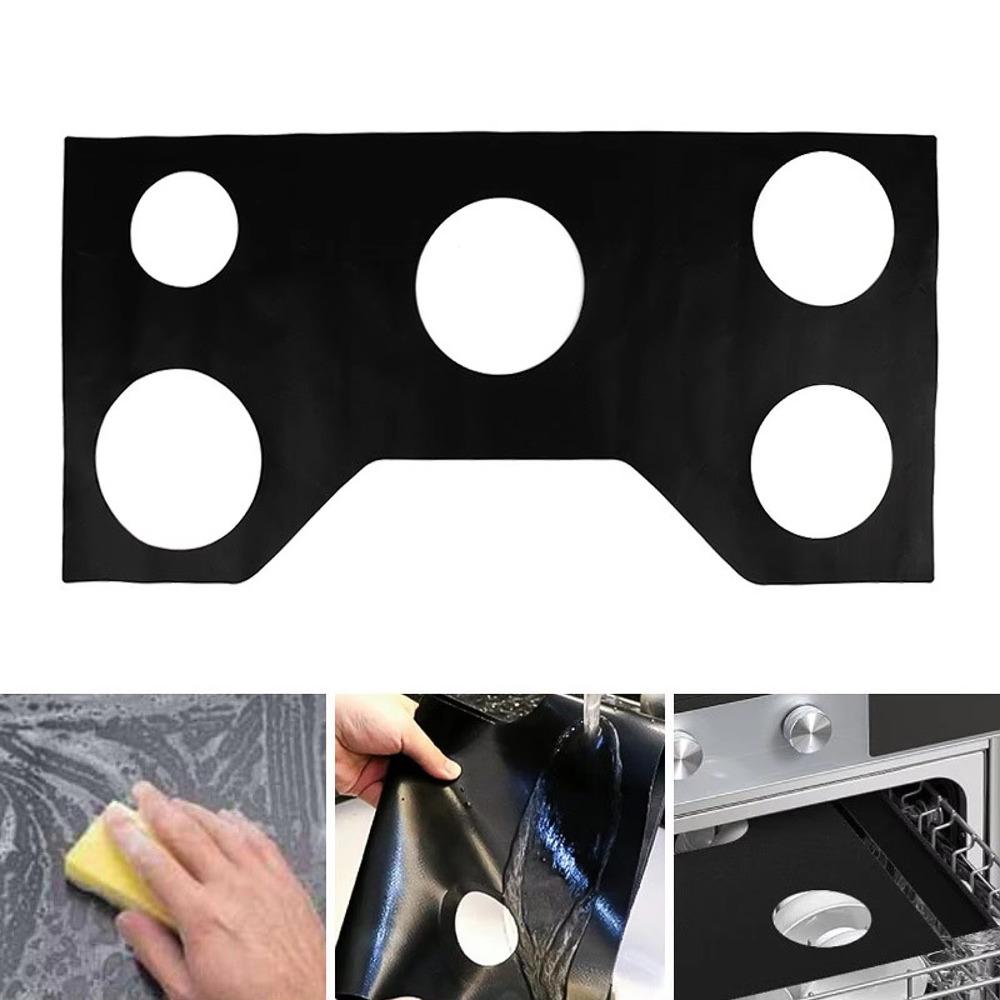 Nonstick Silicone Gas Stove Protector Mat Stain-resistant Gas Stove Gasket Housewife