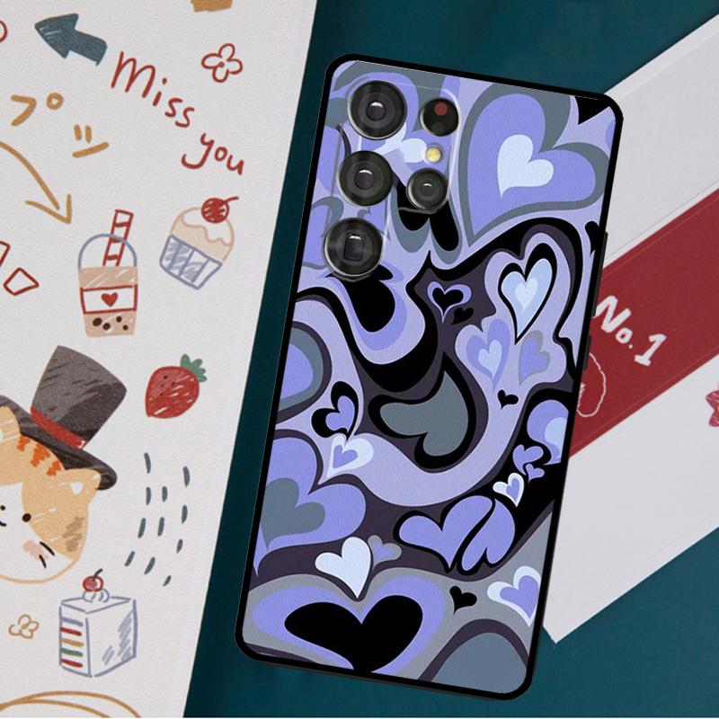Чехол для телефона Flower Power Deformed love для Samsung Galaxy S23 S21 S22 Ultra S8 S9 S10 Note 10 Plus S20 FE Cover Funda