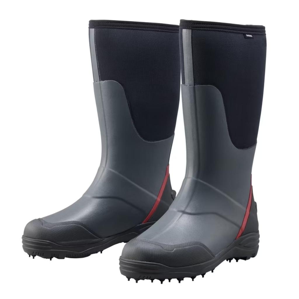 SHIMANO Thermal Boots Spike Sole Charcoal Red L FB-030W